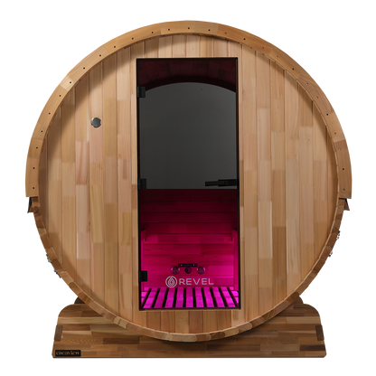 Revel Edenview - 8 Person Traditional Cedar Barrel Sauna (Barrel Only)