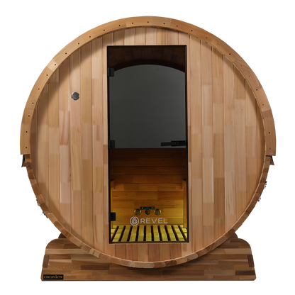 Revel Edenview - 8 Person Traditional Cedar Barrel Sauna (Barrel Only)