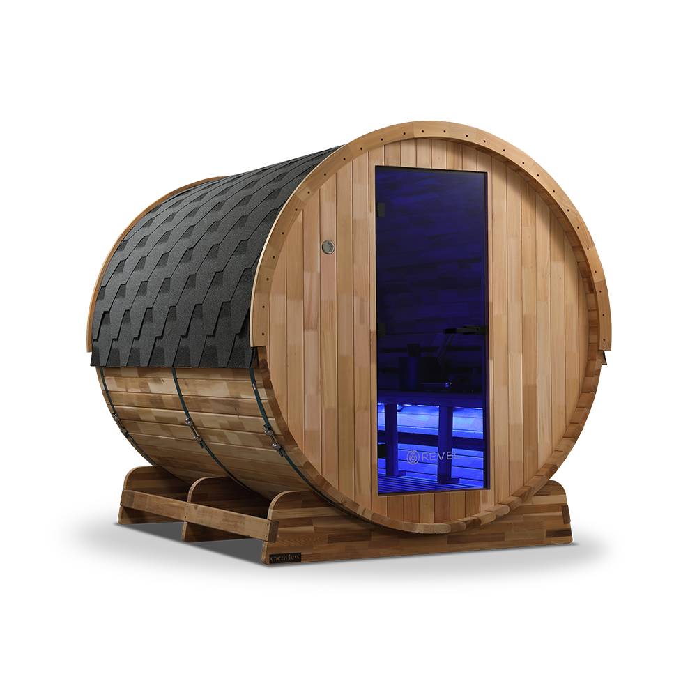 Revel Edenview - 8 Person Traditional Cedar Barrel Sauna (Barrel Only)