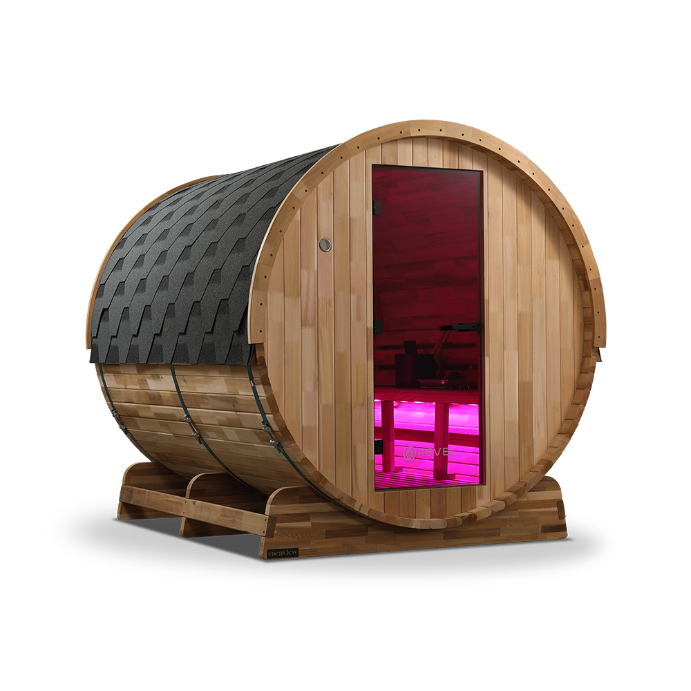 Revel Edenview - 8 Person Traditional Cedar Barrel Sauna (Barrel Only)