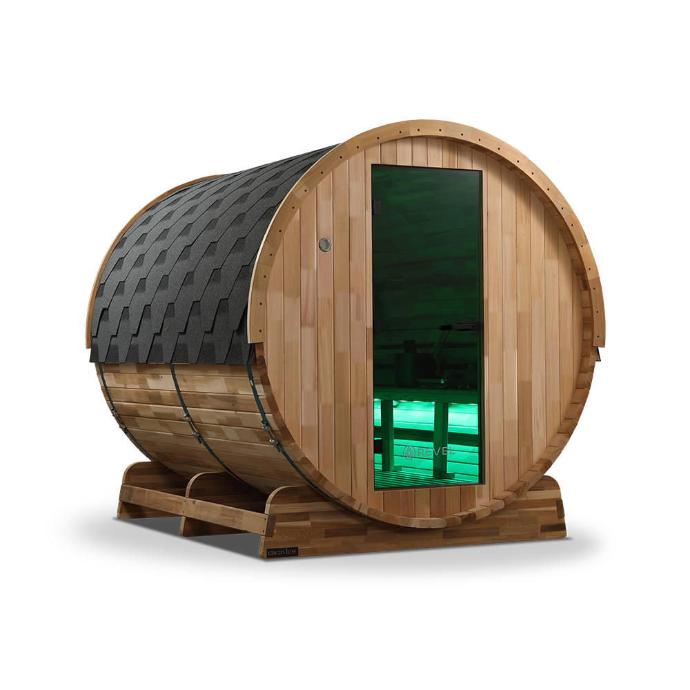 Revel Edenview - 8 Person Traditional Cedar Barrel Sauna (Barrel Only)