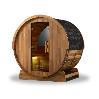 Revel Edenview - 4 Person Traditional Cedar Barrel Sauna Revel Saunas