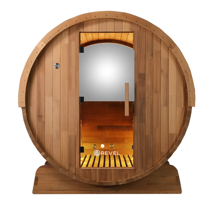 Revel Edenview - 4 Person Traditional Cedar Barrel Sauna Revel Saunas