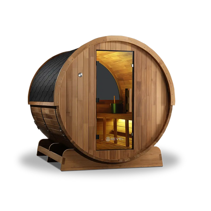 Revel Edenview - 4 Person Traditional Cedar Barrel Sauna Revel Saunas
