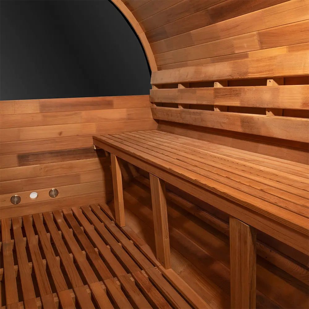 Revel Edenview - 4 Person Traditional Cedar Barrel Sauna Revel Saunas