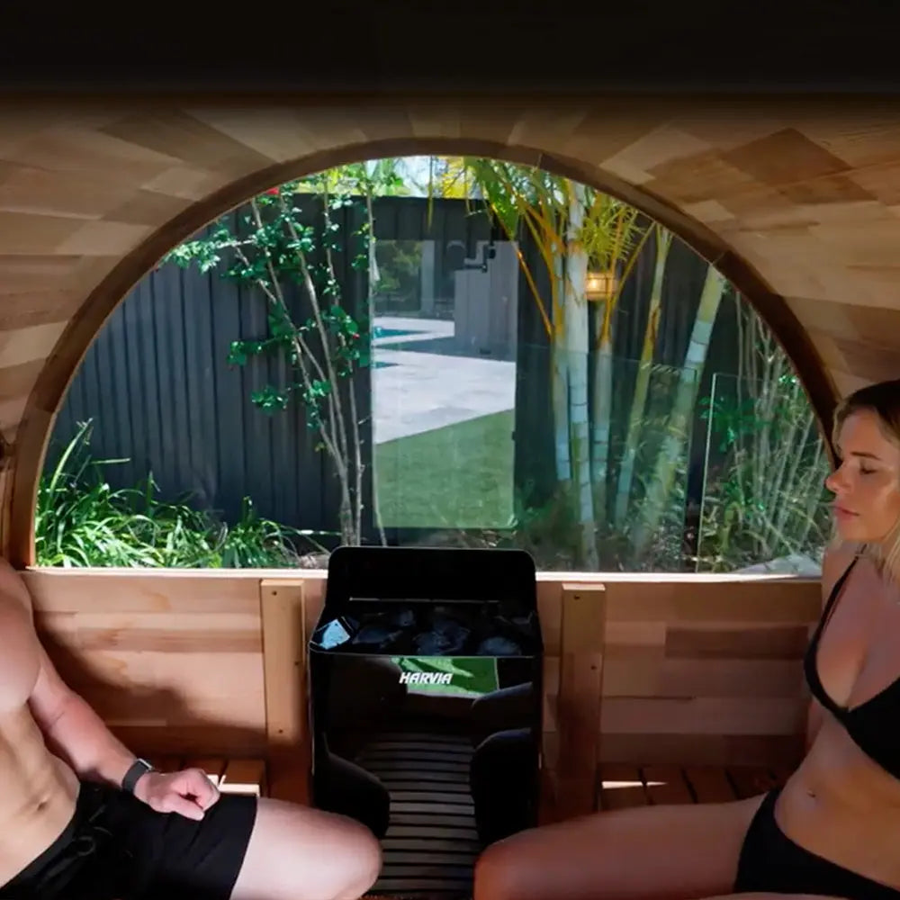 Revel Edenview - 4 Person Traditional Cedar Barrel Sauna Revel Saunas
