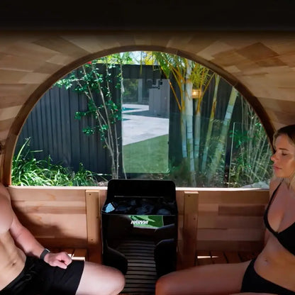 Revel Edenview - 4 Person Traditional Cedar Barrel Sauna Revel Saunas