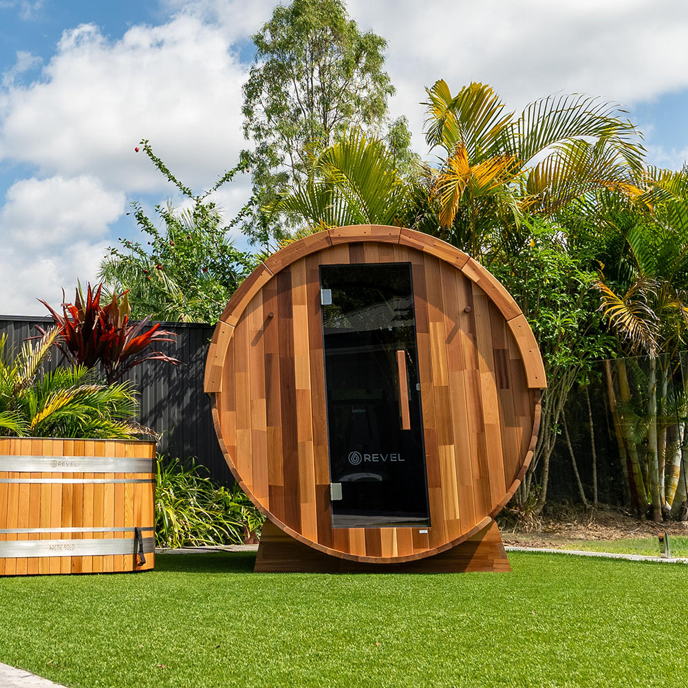Load video: installation video for the Revel Edenview sauna