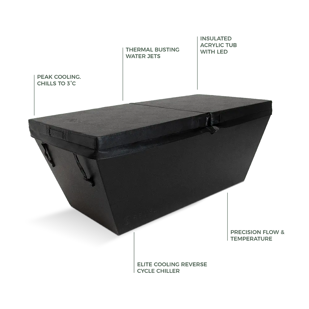 Revel Edur - Noir Ice Bath Includes Chiller Revel Saunas