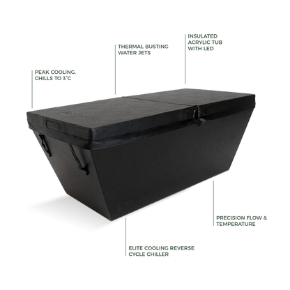 Revel Edur - Noir Ice Bath Includes Chiller Revel Saunas