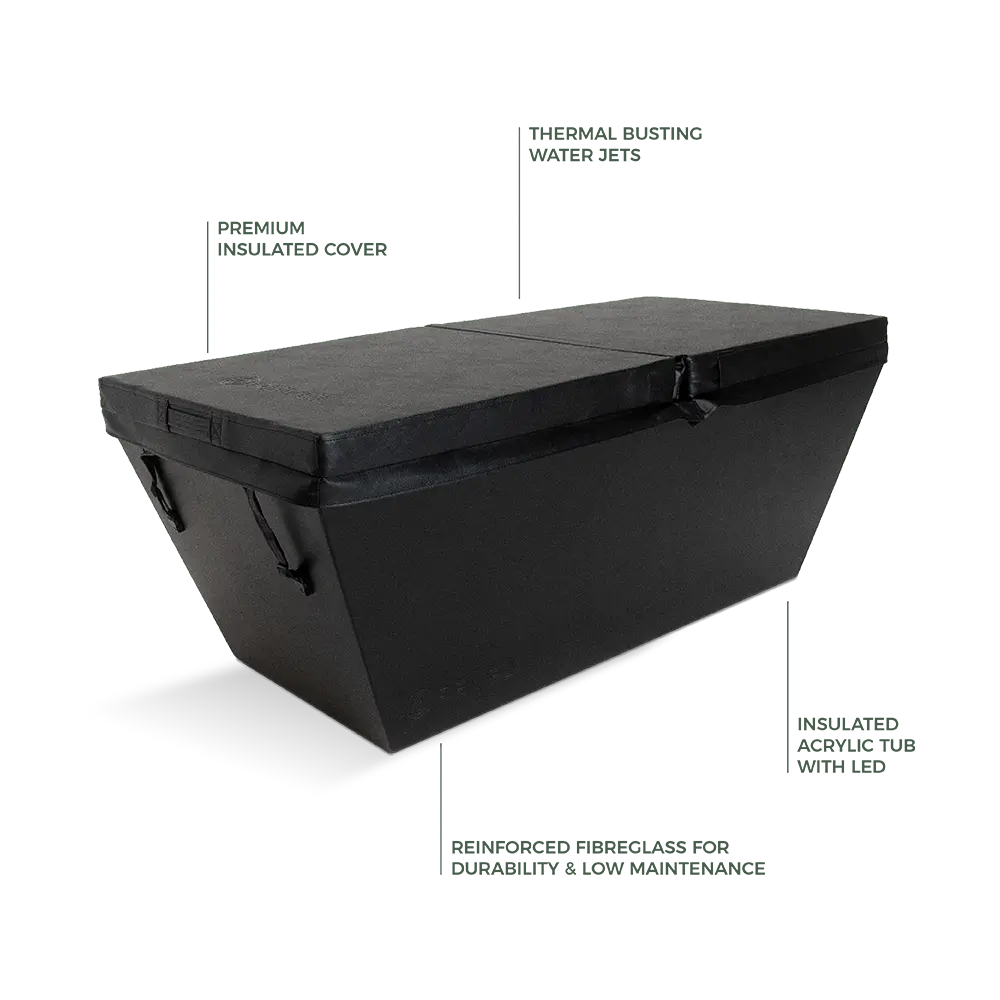 Revel Edur Noir Ice Bath Tub - Acrylic Ice Bath Revel Saunas