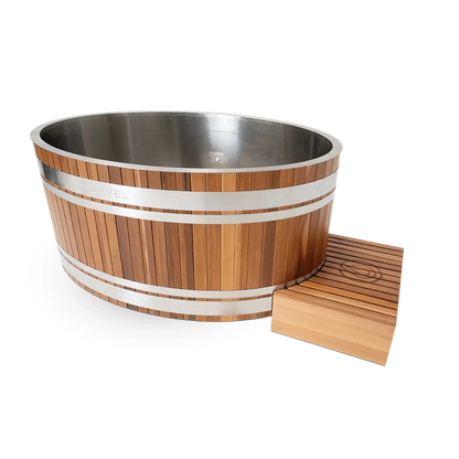 Revel Virta 4P Traditional Cabin with Glacier Duo Ice Bath and 1HP Chiller Revel Saunas