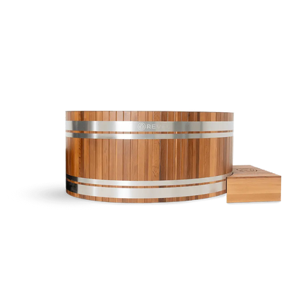 Revel Virta 4P Traditional Cabin with Glacier Duo Ice Bath and 1HP Chiller Revel Saunas