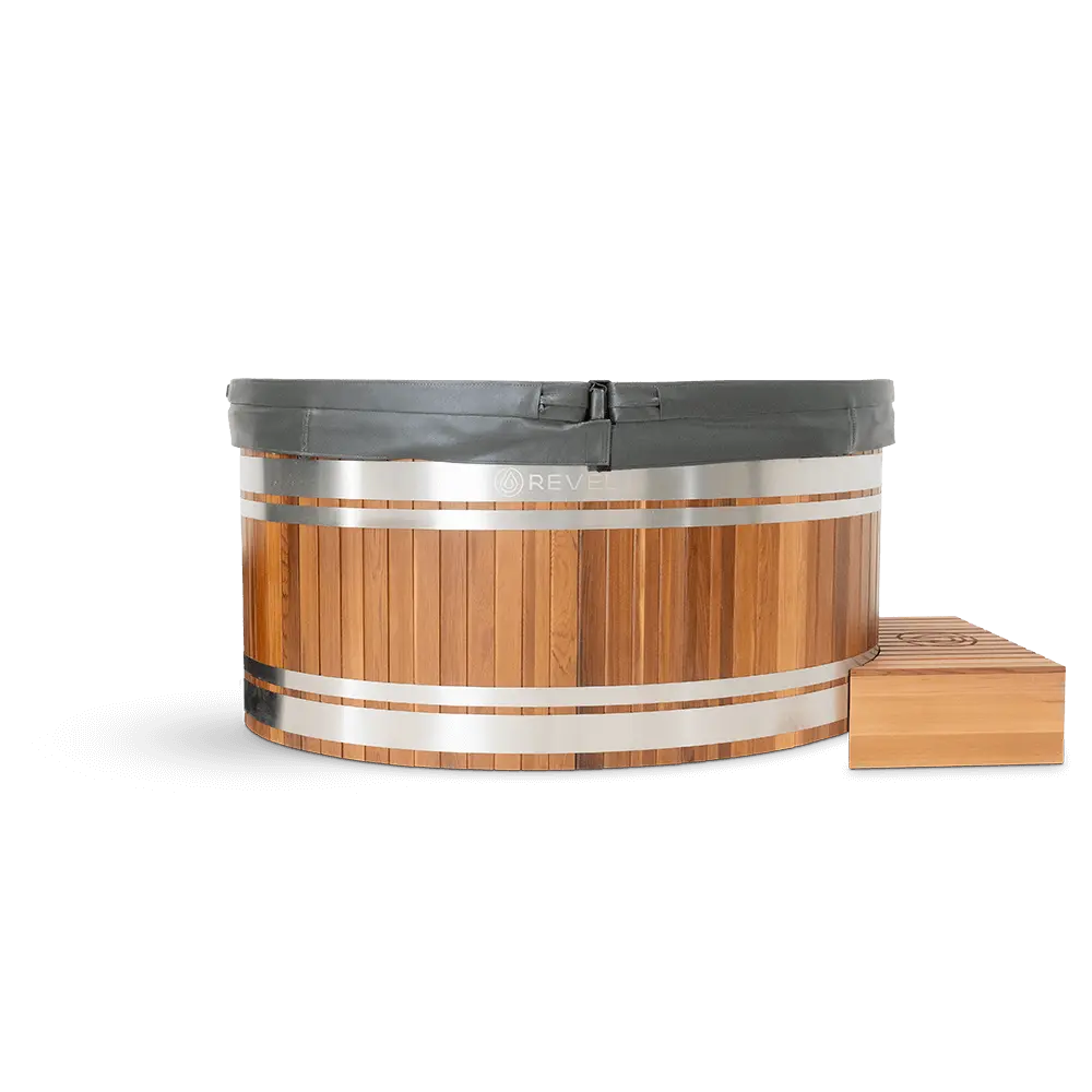 Revel Virta 4P Traditional Cabin with Glacier Duo Ice Bath and 1HP Chiller Revel Saunas