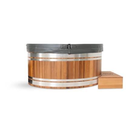 Revel Virta 4P Traditional Cabin with Glacier Duo Ice Bath and 1HP Chiller Revel Saunas