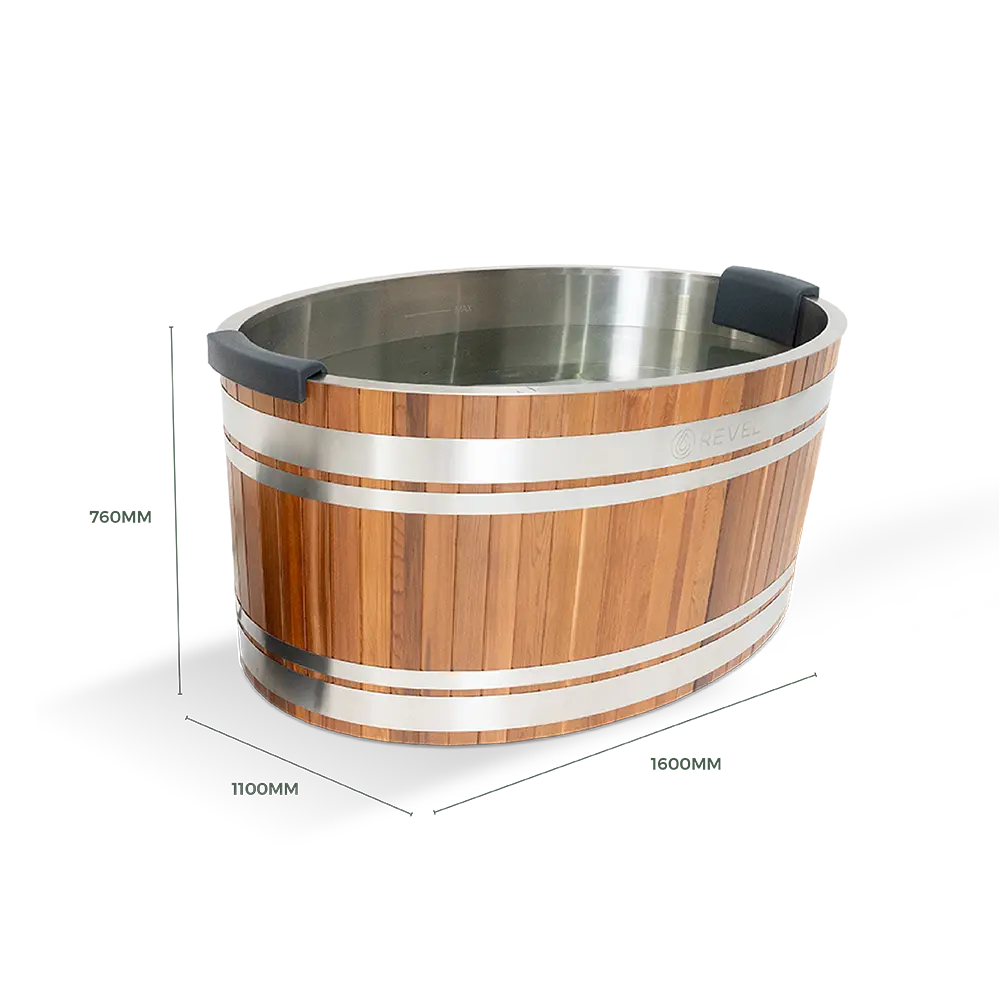 Revel Glacier Duo – Premium Cedar Ice Bath V3 Revel Saunas