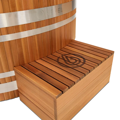 Revel Luna 3P Infrared Cabin Sauna with Glacier Solo Ice Bath and 1HP Chiller Revel Saunas