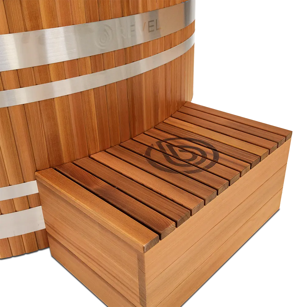 Revel Aura 3P Infrared Sauna with Glacier Solo Ice Bath and 1HP Chiller Revel Saunas