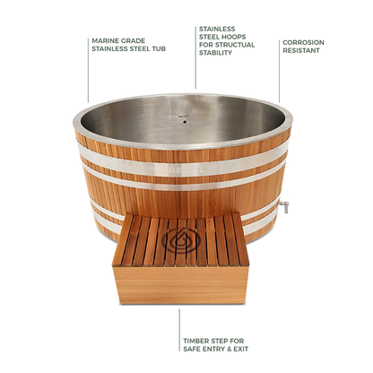 Revel Glacier Solo – Premium Cedar Ice Bath Revel Saunas