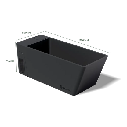 Revel Glasur All in One Ice Bath - Black Revel Saunas