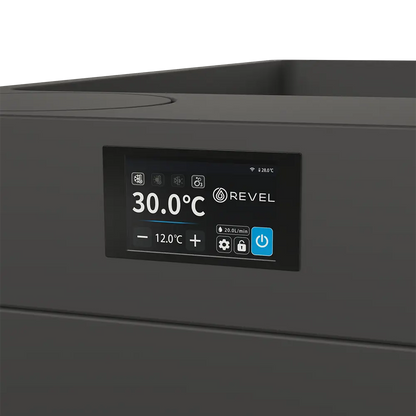 Revel Loom 4P Traditional Finnish Sauna with Glasur All in One Ice Bath Black Revel Saunas