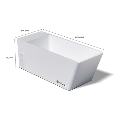 Revel Glasur All in One Ice Bath - Black Revel Saunas