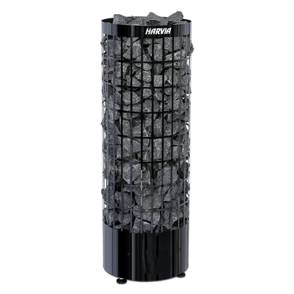 Harvia Electronic Black Cilindro Pillar Heater 6.8KW - PC70 Revel Saunas