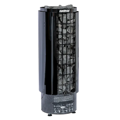 Harvia Electronic Black Cilindro Heater Revel Saunas