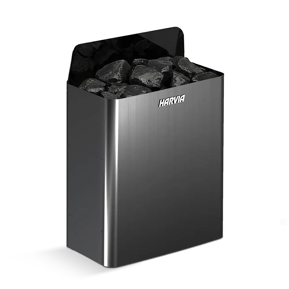 Harvia Electronic Black Wall Heater 4.5kW - SW45E Revel Saunas