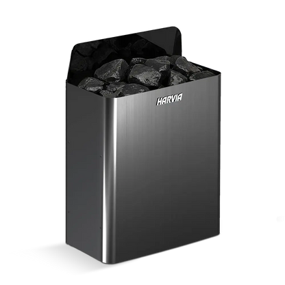 Harvia Electronic Black Wall Heater 4.5kW - SW45E Revel Saunas