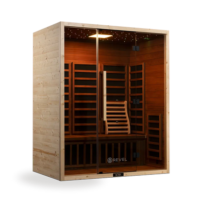 Revel Kora 3 Person Far Infrared Sauna - Next Gen Revel Saunas