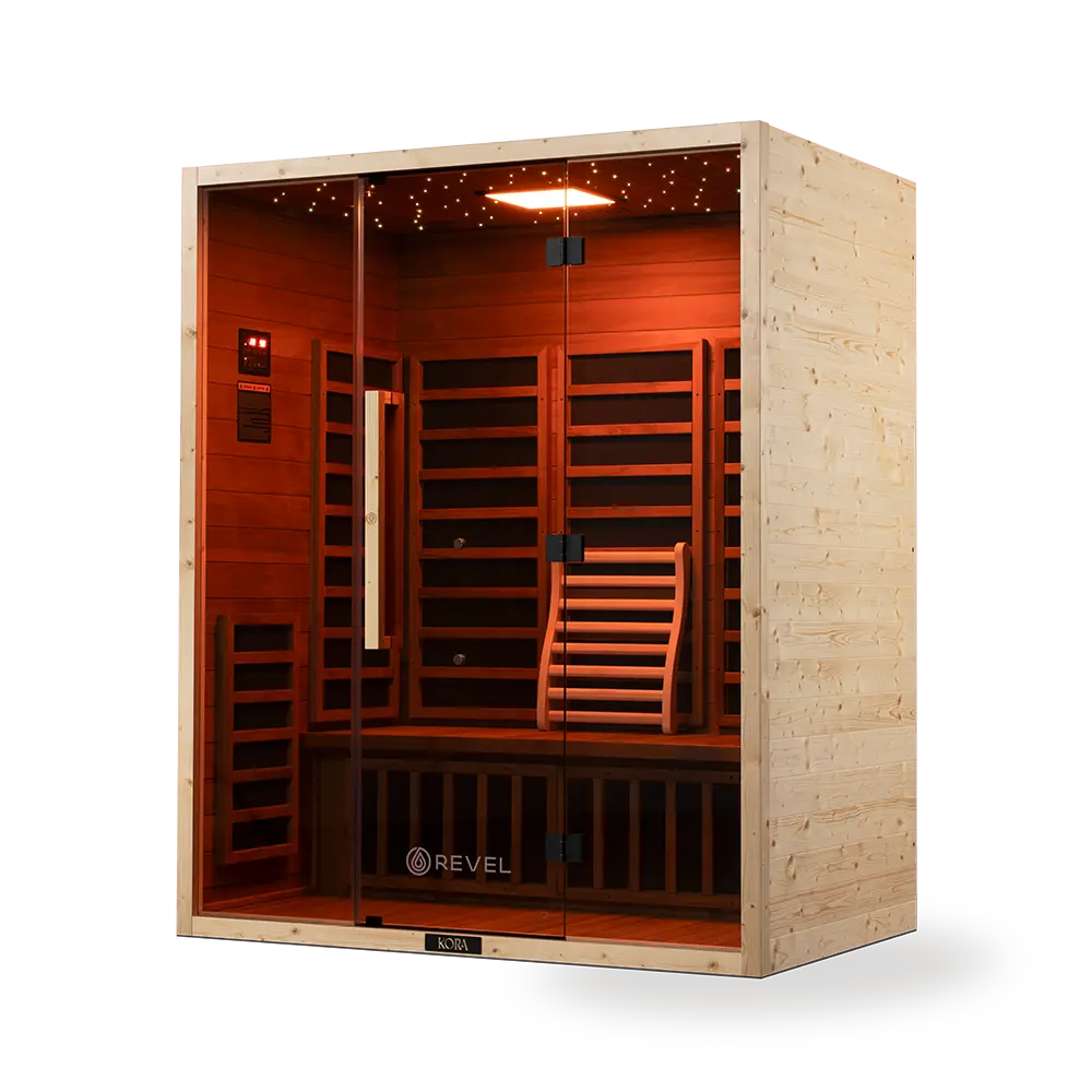 Revel Kora 3 Person Far Infrared Sauna - Next Gen Revel Saunas