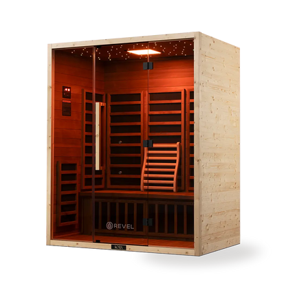 Revel Kora 3 Person Far Infrared Sauna - Next Gen Revel Saunas