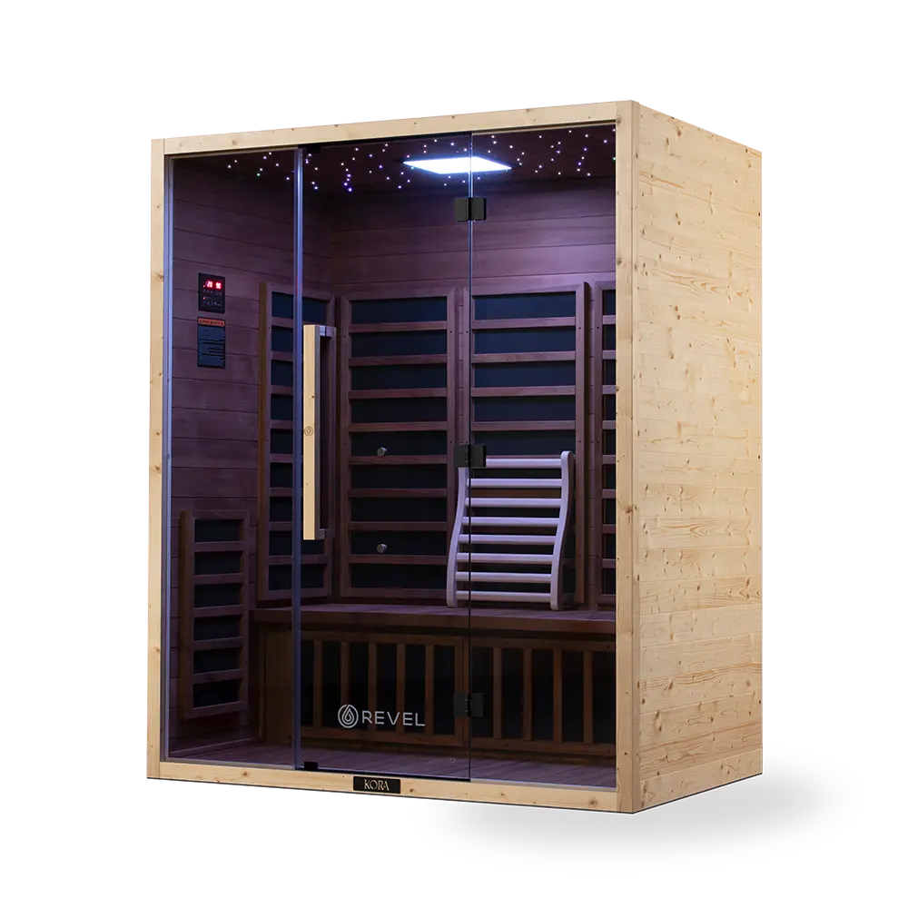 Revel Kora 3 Person Far Infrared Sauna - Next Gen Revel Saunas