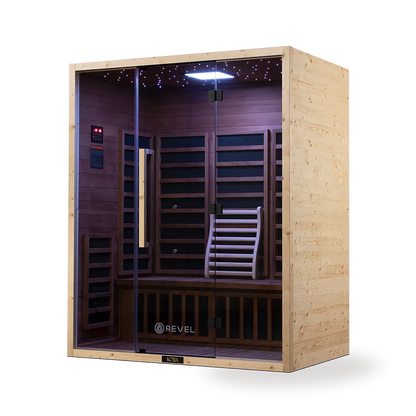 Revel Kora 3 Person Far Infrared Sauna - Next Gen Revel Saunas