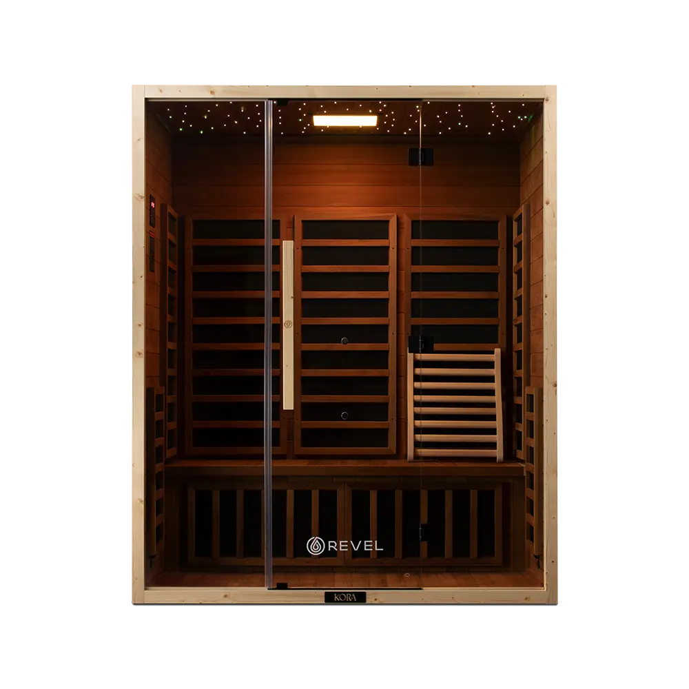 Revel Kora 3 Person Far Infrared Sauna - Next Gen Revel Saunas