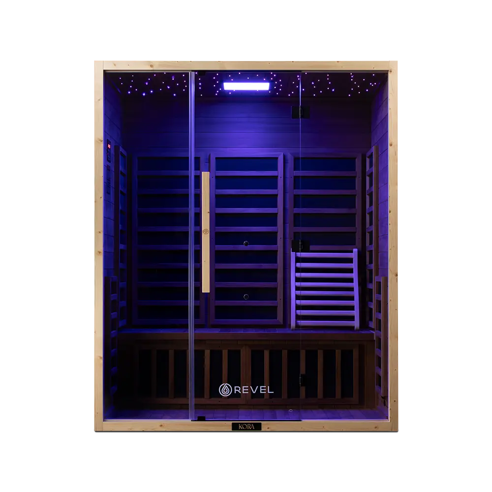 Revel Kora 3 Person Far Infrared Sauna - Next Gen Revel Saunas