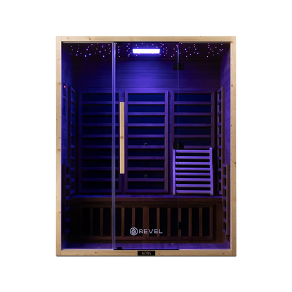 Revel Kora 3 Person Far Infrared Sauna - Next Gen Revel Saunas