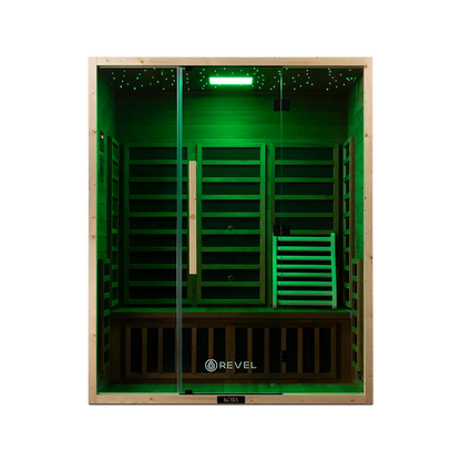 Revel Kora 3 Person Far Infrared Sauna - Next Gen Revel Saunas