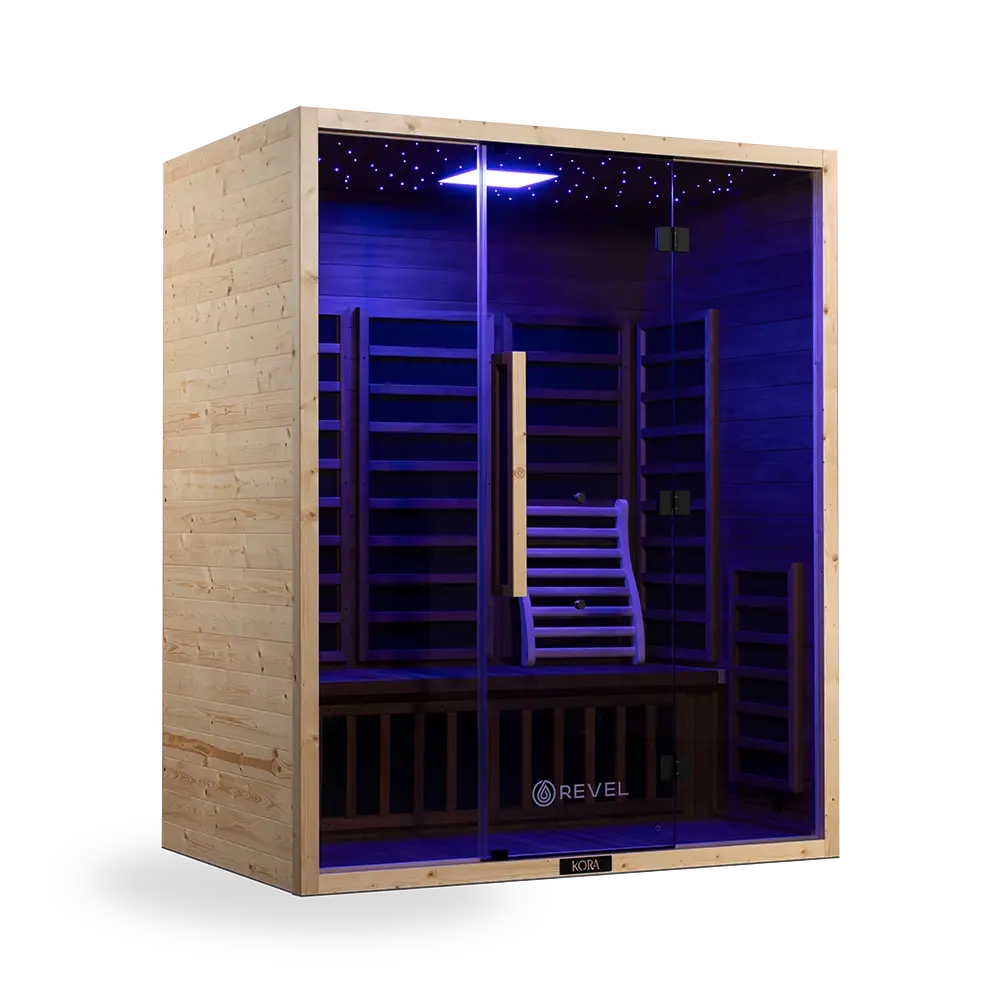 Revel Kora 3 Person Far Infrared Sauna - Next Gen Revel Saunas