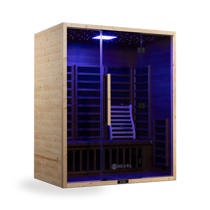 Revel Kora 3 Person Far Infrared Sauna - Next Gen Revel Saunas