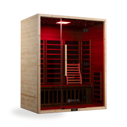 Revel Kora 3 Person Far Infrared Sauna - Next Gen Revel Saunas
