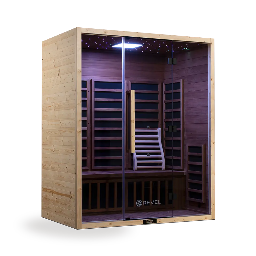 Revel Kora 3 Person Far Infrared Sauna - Next Gen Revel Saunas