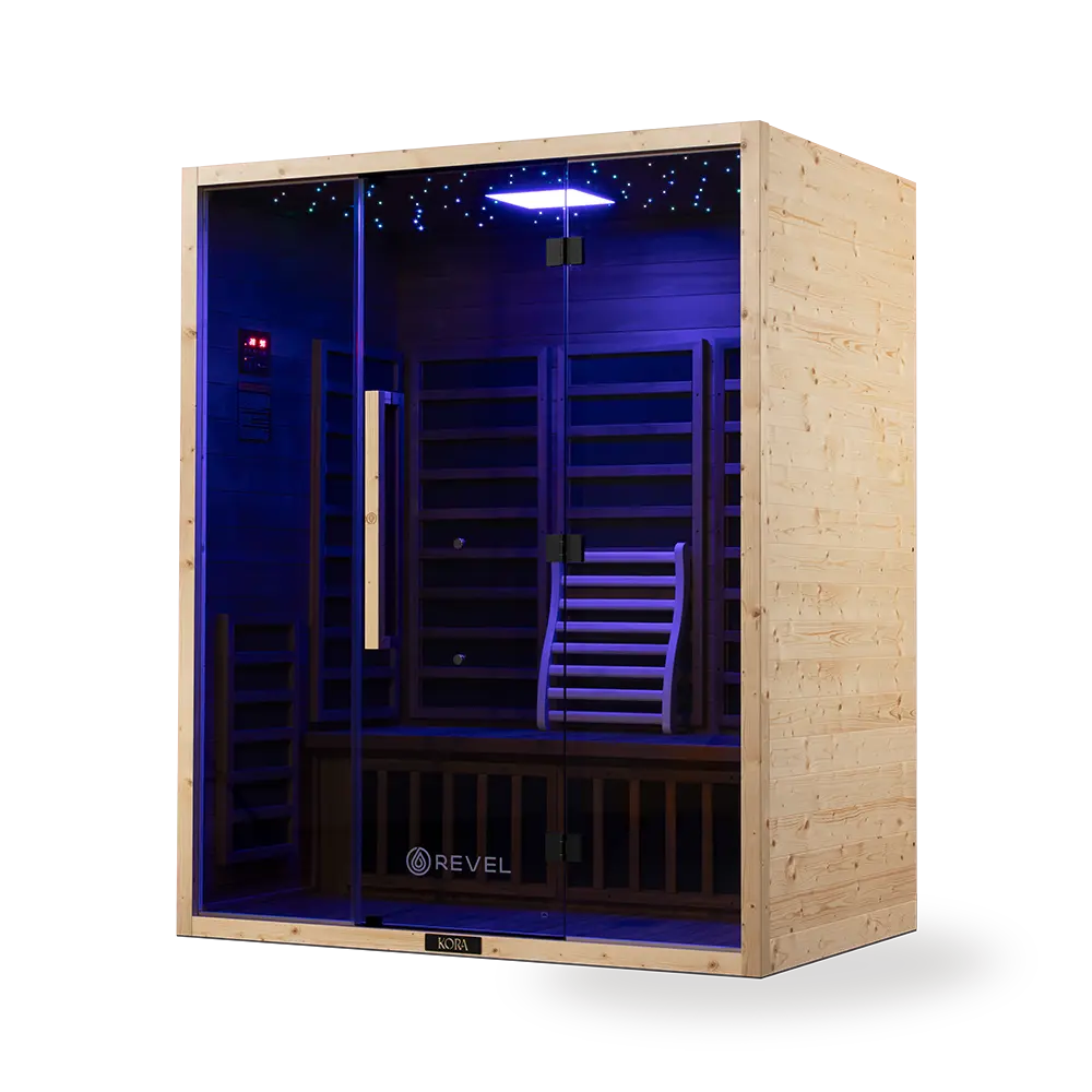 Revel Kora 3 Person Far Infrared Sauna - Next Gen Revel Saunas