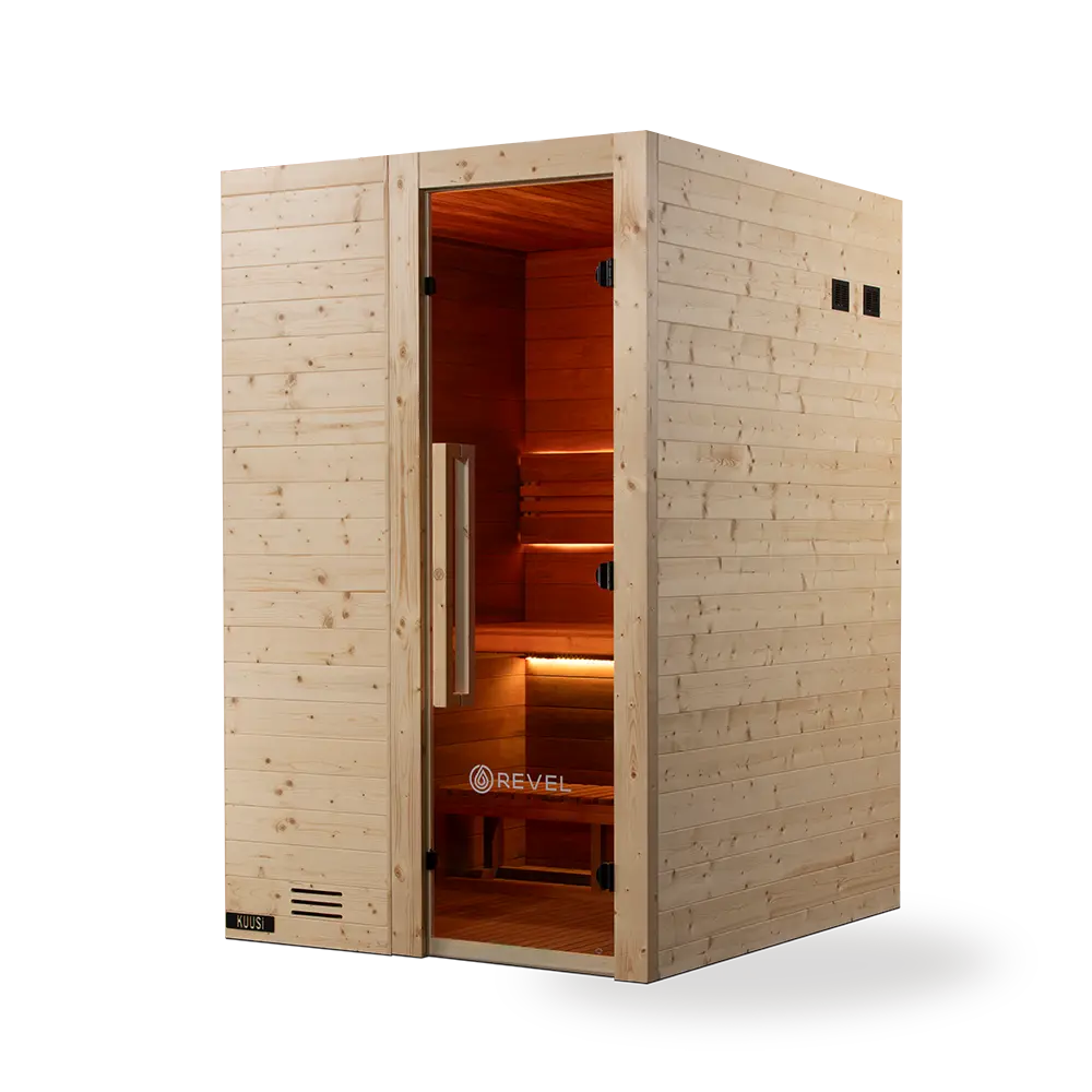 Revel Kuusi 2 Person Traditional Finnish Sauna Revel Saunas
