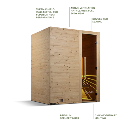 Revel Kuusi 4 Person Traditional Finnish Sauna Revel Saunas