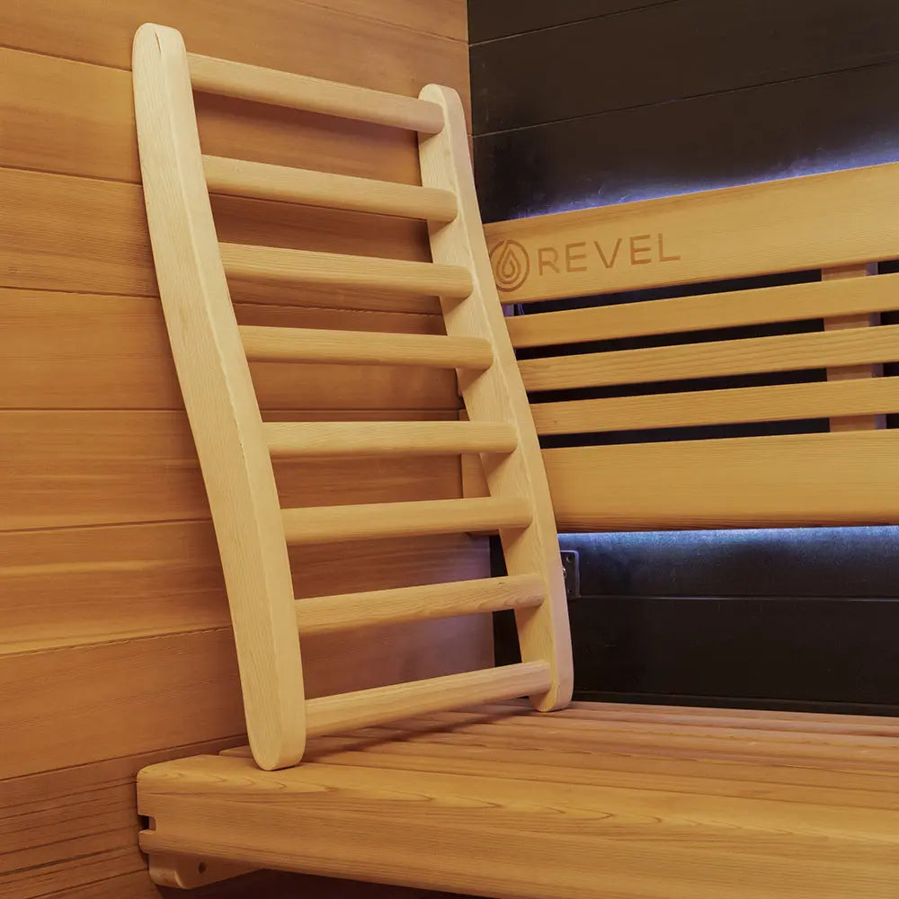 Revel Loom 4P Traditional Finnish Sauna with Glasur All in One Ice Bath Black Revel Saunas