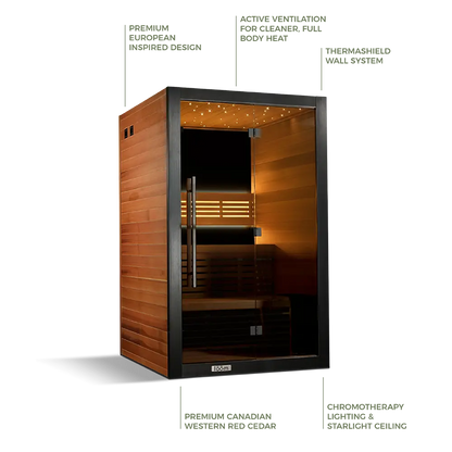 Revel Loom 2 Person Traditional Finnish Sauna - Next Gen Revel Saunas
