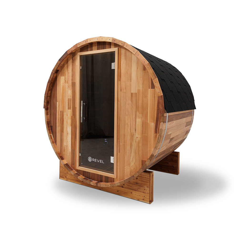 Revel Luna - 3 Person Cedar Infrared Barrel Sauna (LE) Revel Saunas