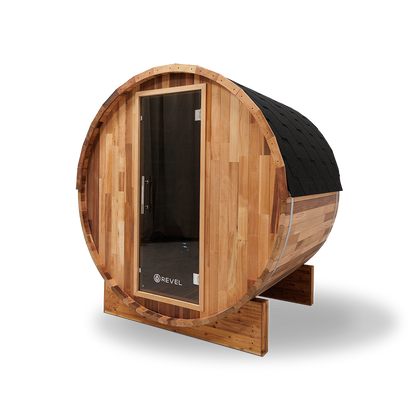 Revel Luna - 3 Person Cedar Infrared Barrel Sauna (LE) Revel Saunas